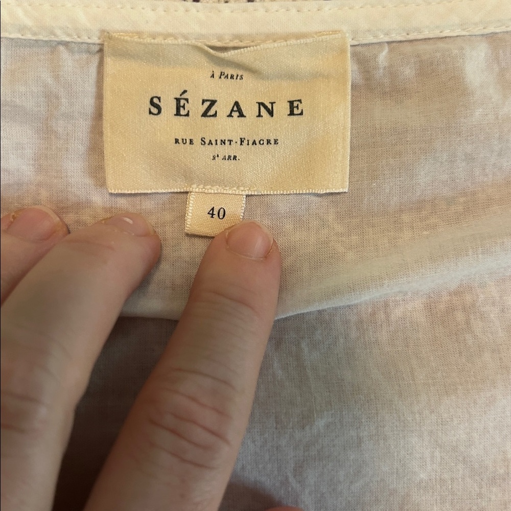 Sezane Loanne Blouse 40/8 - Picture 4 of 8